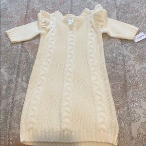 Girls cable knit dress.